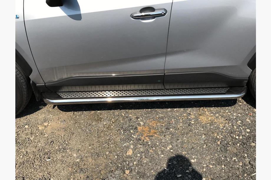 Toyota Rav 4 2019–2025 Praguri Laterale Maydos V2 (2 buc, Aluminiu cu Inox) Foto 8