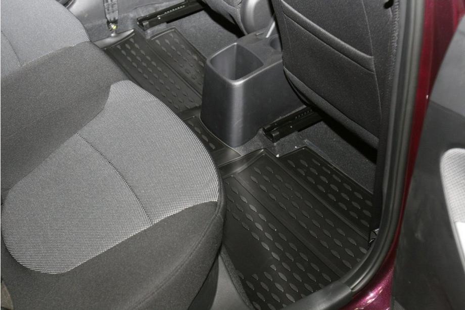 Hyundai Accent 2011-2017 Covorase din cauciuc pentru interior (4 buc, Novline) HB Foto 3