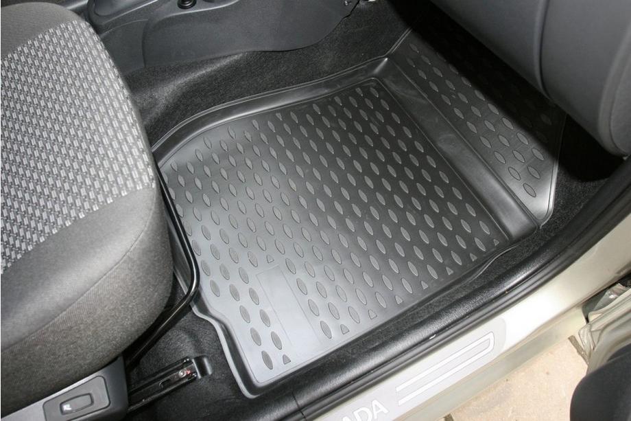 Lada Largus 2012- Covorase cauciuc interior (4 buc, Novline) 5 locuri Foto 4