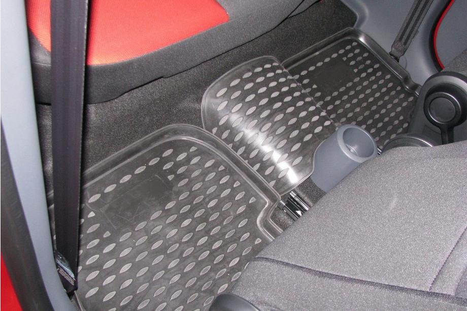 Mitsubishi Colt 2004-2012 (2009↗) Covorase auto cauciuc interior (4 buc, Novline) 5D Foto 2