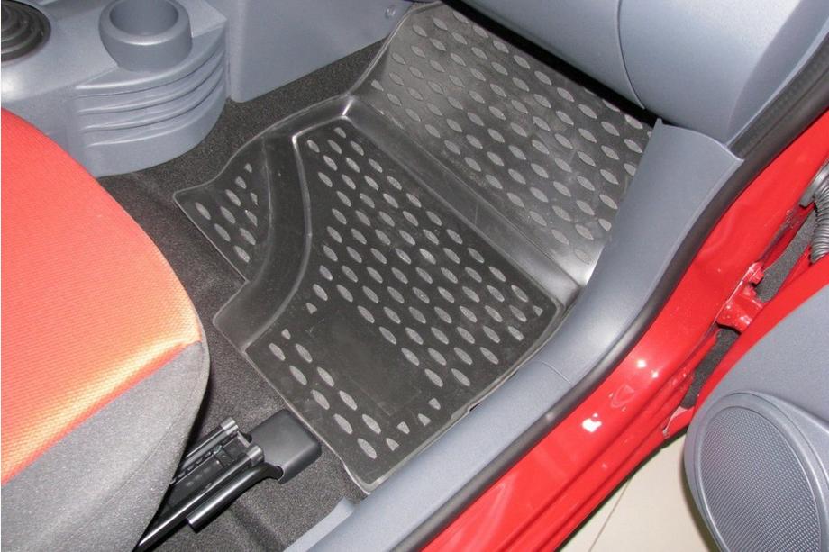 Mitsubishi Colt 2004-2012 (2009↗) Covorase auto cauciuc interior (4 buc, Novline) 5D Foto 3