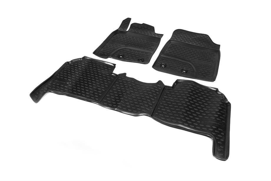 Toyota Land Cruiser 200 2007-2021 Covorase din cauciuc pentru interior (Novline, 2012-2015) Foto 7