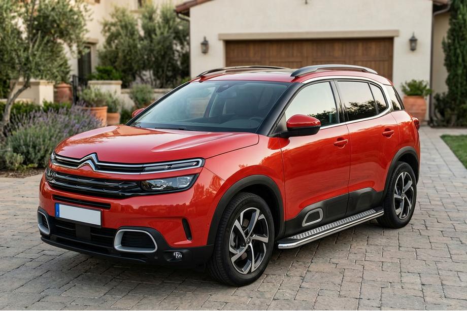 Citroen C5 Aircross 2017-2025 Praguri Laterale Maydos V2 (2 buc, Aluminiu si Otel Inoxidabil) Image