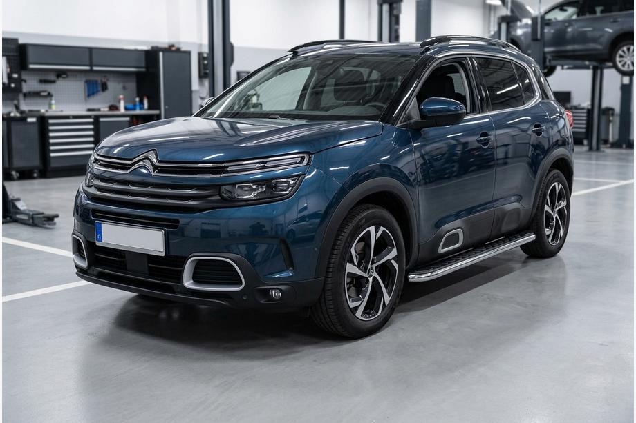 Citroen C5 Aircross 2017-2025 Praguri Laterale Maydos V1 (2 buc, Aluminiu si Otel Inoxidabil) Image
