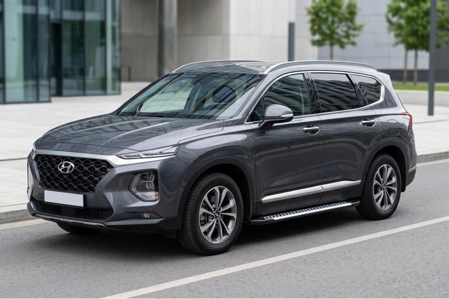 Hyundai Santa Fe 4 2018-2023 Praguri Laterale Line (2 buc, Aluminiu) Image