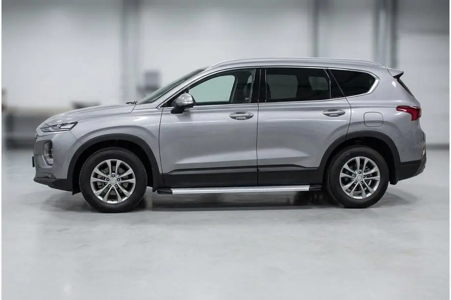 Hyundai Santa Fe 4 2018-2023 Praguri Laterale Maya V2 (2 buc, Aluminiu) Image