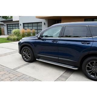 Praguri Laterale Maydos V2 (2 buc, Aluminiu si Otel Inoxidabil) Hyundai Santa Fe 4 2018-2023 foto 1