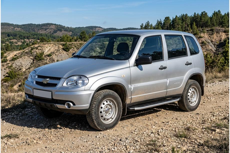 Chevrolet Niva 1998-2020 Praguri Laterale Fullmond (2 buc, Aluminiu) Image