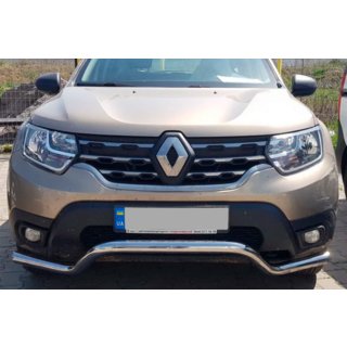 Protectie Fata WT008 (Otel Inoxidabil) Dacia Duster 2018-2024 foto 4