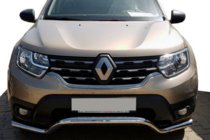 Renault Duster 2018-2024 Protectie Fata WT008 (Otel Inoxidabil) foto 1