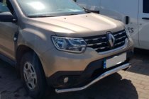 Renault Duster 2018-2024 Protectie Fata WT008 (Otel Inoxidabil) foto 3