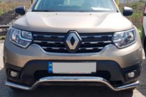 Renault Duster 2018-2024 Protectie Fata WT008 (Otel Inoxidabil) foto 4