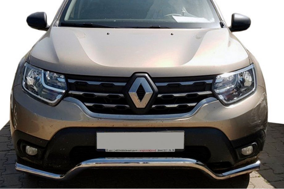 Renault Duster 2018-2024 Protectie Fata WT008 (Otel Inoxidabil) Image