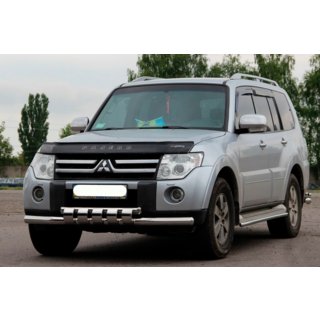 Protectie Fata ST015-13 (Otel Inoxidabil) Mitsubishi Pajero Wagon IV 2006-2021 foto 3
