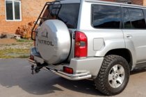 Nissan Patrol Y61 1997-2011 Bara Spate AK005-3 (Inox) foto 2