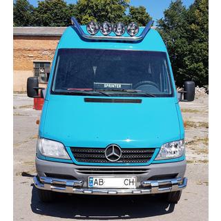 Protectie Fata ST015-2 (Inox) Mercedes Sprinter W901/902/903/904/905 1995–2006 foto 2