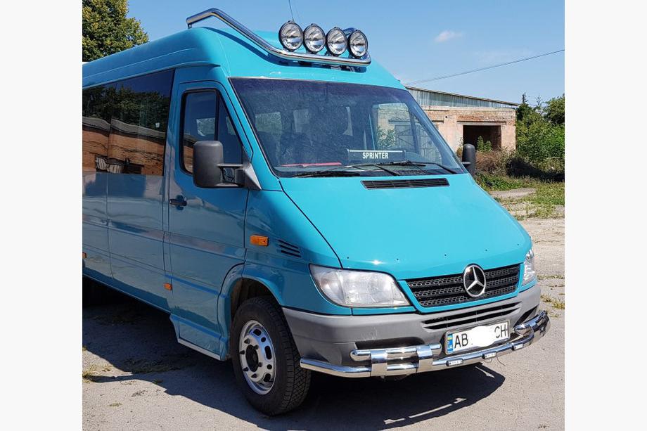 Mercedes Sprinter W901/902/903/904/905 1995–2006 Protectie Fata ST015-2 (Inox) Foto 6