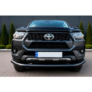 Protectie fata Texas pentru 2020+ (76mm, negru) Toyota Hilux 2015- foto 4