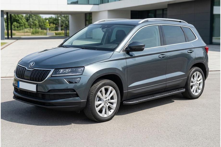 Skoda Karoq 2018- Praguri Laterale Bosphorus Black (2 buc, Aluminiu) Image