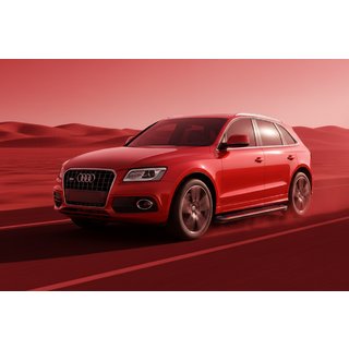 Praguri Laterale Maya Red (2 buc, Aluminiu) Audi Q5 2008-2017 foto 1
