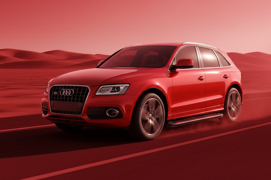 Audi Q5 2008-2017 Praguri Laterale Maya Red (2 buc, Aluminiu) Image