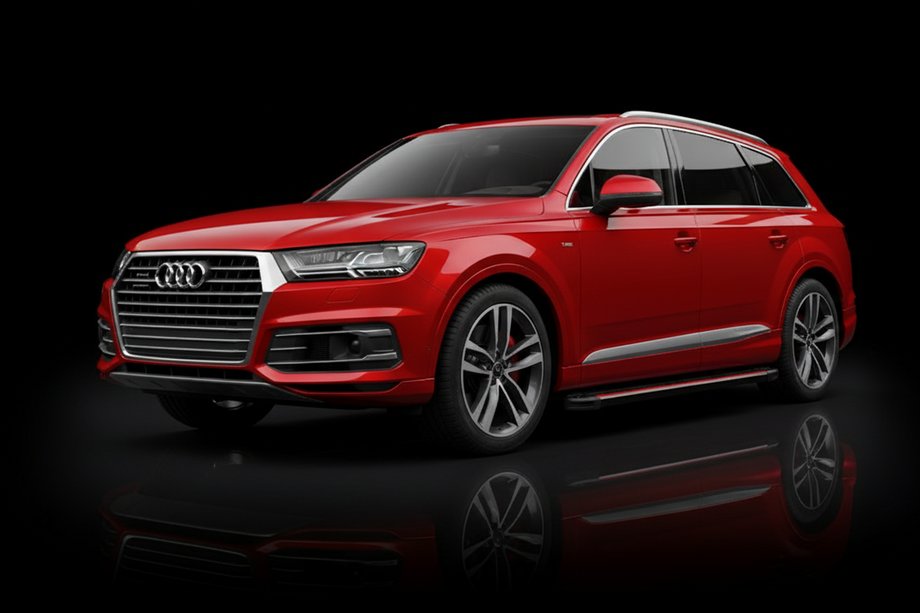 Audi Q7 2015–2026 Praguri Laterale Maya Red (2 buc, Aluminiu) Image