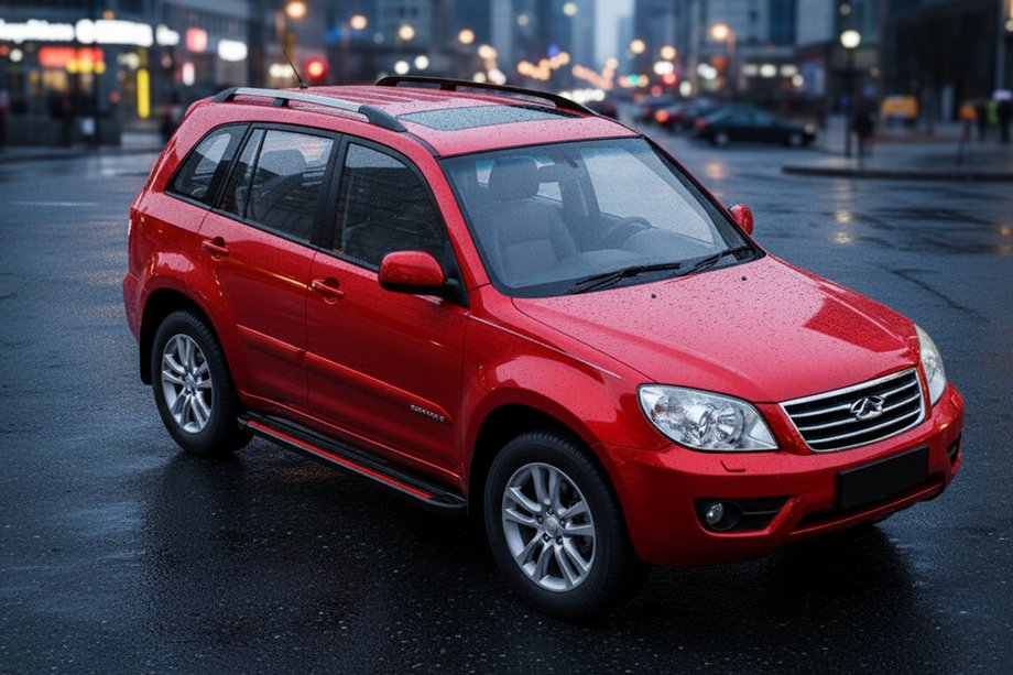 Chery Tiggo 1 2005-2016 Praguri Laterale Maya Red (2 buc, Aluminiu) Image