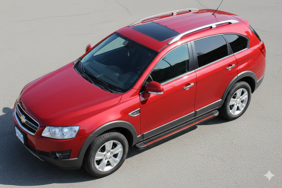 Chevrolet Captiva 2006-2019 Praguri Laterale Maya Red (2 buc, Aluminiu) Foto 1