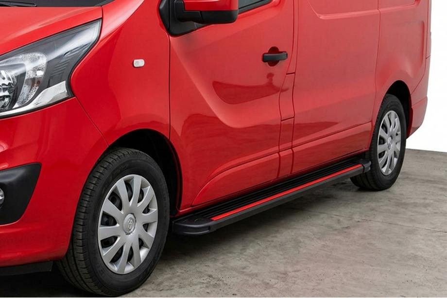 Fiat Talento 2016- Praguri Laterale Maya Red (2 buc, Aluminiu) Image