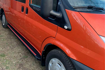 Ford Transit 2000–2014 Praguri Laterale Maya Red (2 buc, Aluminiu) foto 1