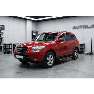 Praguri Laterale Maya Red-Black (2 buc, Aluminiu) Hyundai Santa Fe 2 2006-2012 foto 1