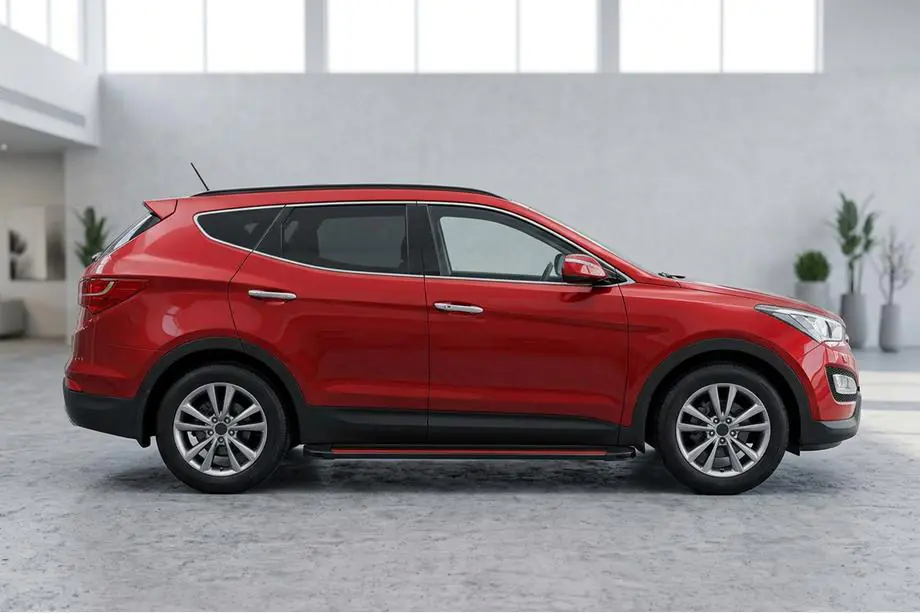 Hyundai Santa Fe 3 2012-2018 Praguri Laterale Maya Red (2 buc, Aluminiu) Foto 1