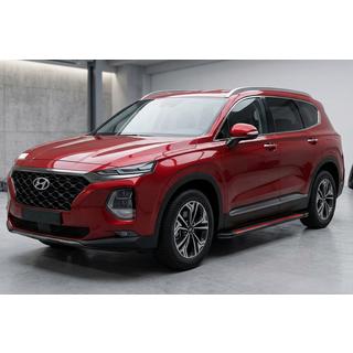Praguri Laterale Maya Red (2 buc, Aluminiu) Hyundai Santa Fe 4 2018-2023 foto 1