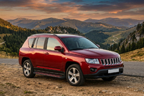 Jeep Compass 2006-2016 Praguri Laterale Maya Red (2 buc, Aluminiu) foto 1