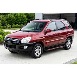 Praguri Laterale Maya Red (2 buc, Aluminiu) Kia Sportage 2004-2010 foto 1
