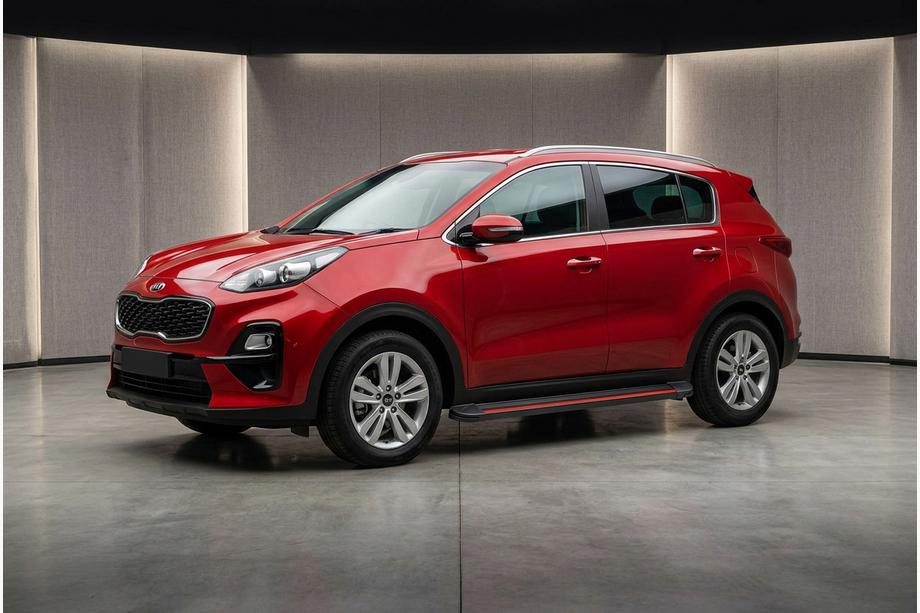 Kia Sportage 2015-2021 Praguri Laterale Maya Red (2 buc, Aluminiu) Foto 1