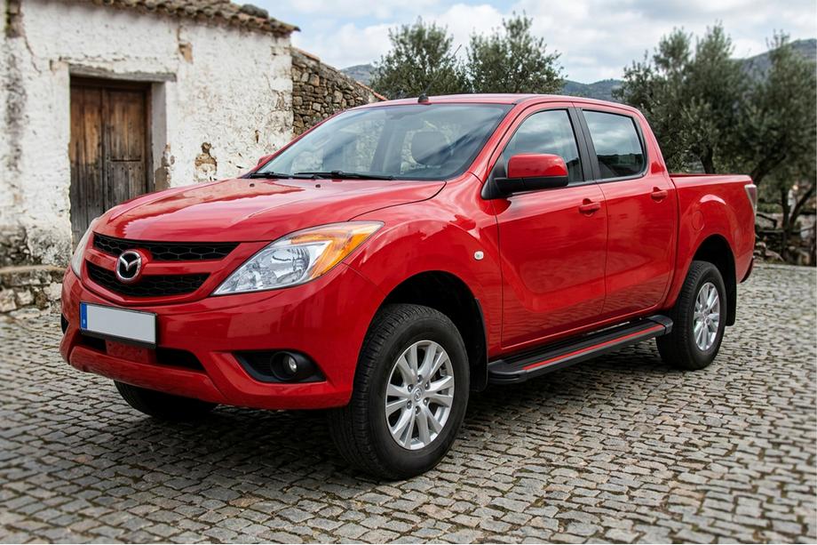 Mazda BT-50 2012- Praguri Laterale Maya Red (2 buc, Aluminiu) Image