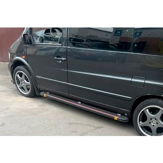 Praguri Laterale Maya Red (2 buc, Aluminiu) Mercedes Vito W638 1996-2003 foto 4
