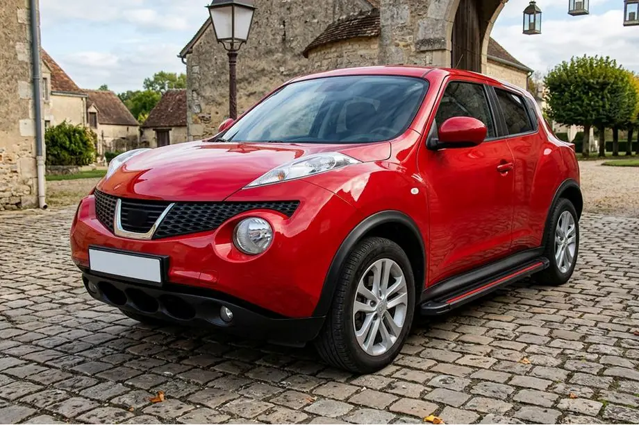 Nissan Juke 2010-2019 Praguri Laterale Maya Red (2 buc, Aluminiu) Foto 1