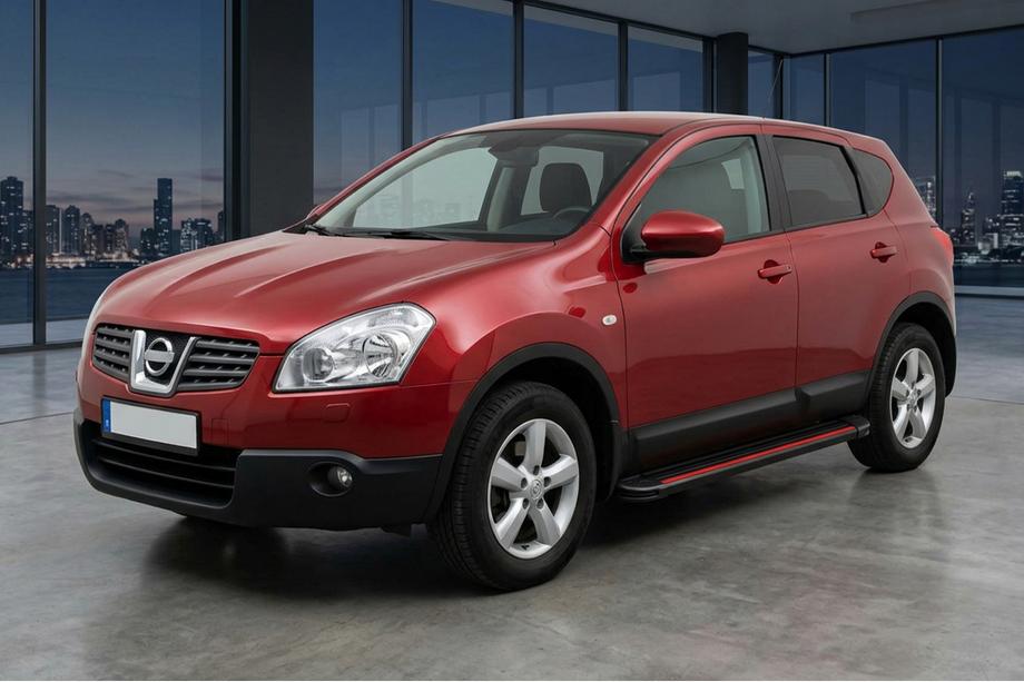 Nissan Qashqai 2007-2010 Praguri Laterale Maya Red-Black (2 buc, Aluminiu) Foto 1