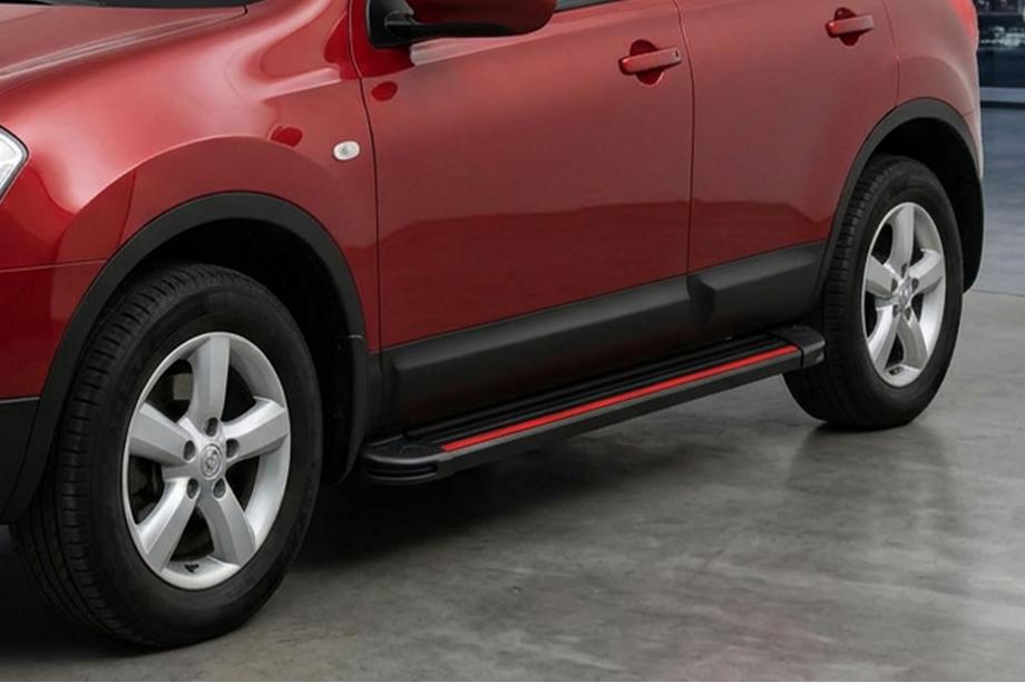 Nissan Qashqai 2010-2014 Praguri Laterale Maya Red (2 buc, Aluminiu) Foto 1