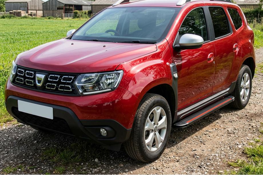 Renault Duster 2018-2024 Praguri Laterale Maya Red (2 buc, Aluminiu) Image