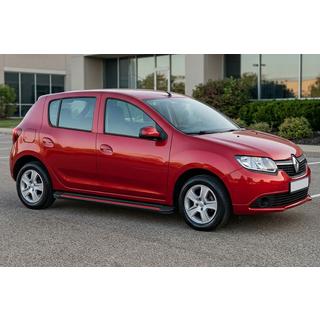 Praguri Laterale Maya Red (2 buc, Aluminiu) Renault Sandero 2013-2022 foto 1