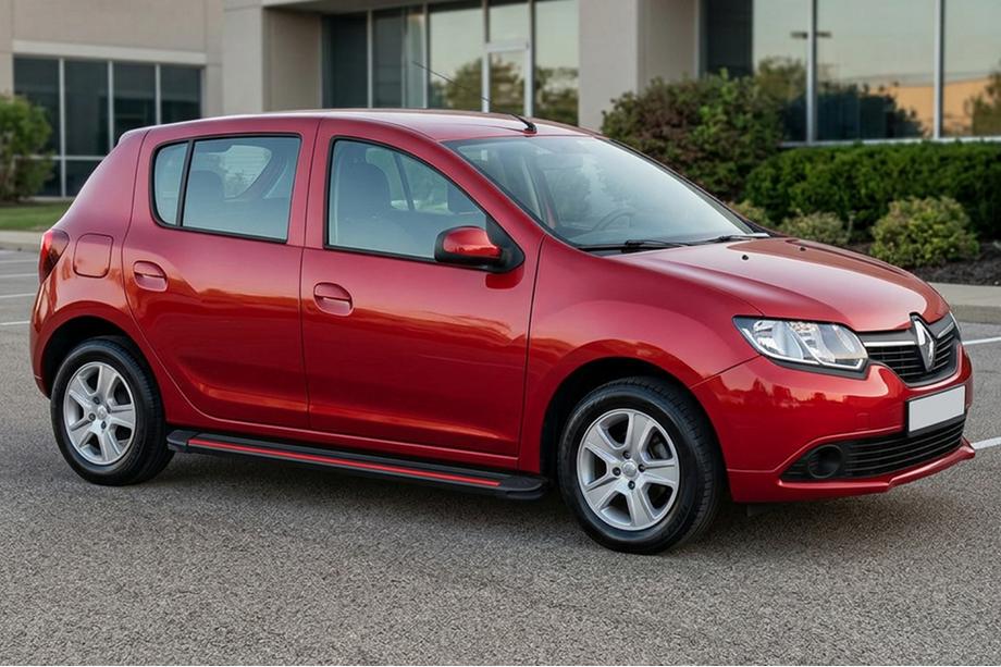Renault Sandero 2013-2022 Praguri Laterale Maya Red (2 buc, Aluminiu) Foto 1