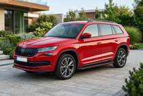 Skoda Kodiaq 2016-2023 Praguri Laterale Maya Red (2 buc, Aluminiu) foto 1