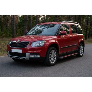 Praguri Laterale Maya Red (2 buc, Aluminiu) Skoda Yeti 2009-2017 foto 1