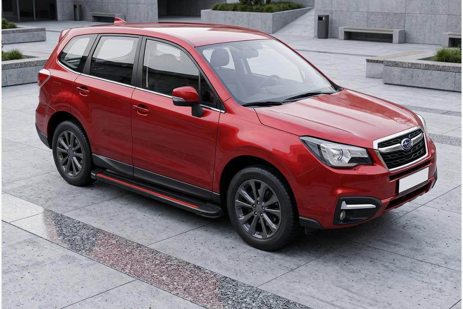 Subaru Forester 2013-2018 Praguri Laterale Maya Red (2 buc, Aluminiu) Image