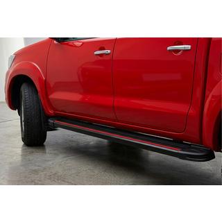 Praguri Laterale Maya Red (2 buc, Aluminiu) Toyota Hilux 2006-2015 foto 1