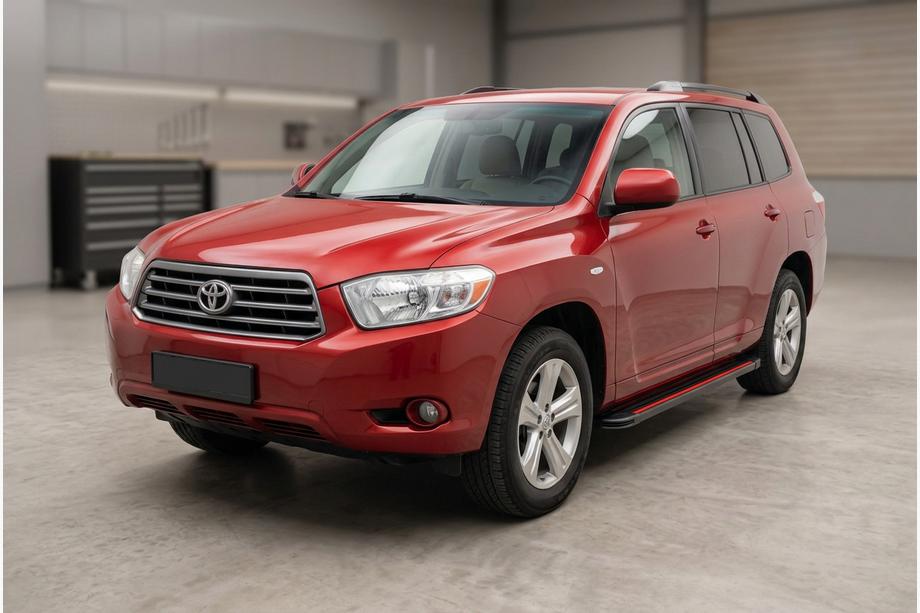 Toyota Highlander 2008-2013 Praguri Laterale Maya Red (2 buc, Aluminiu) Image