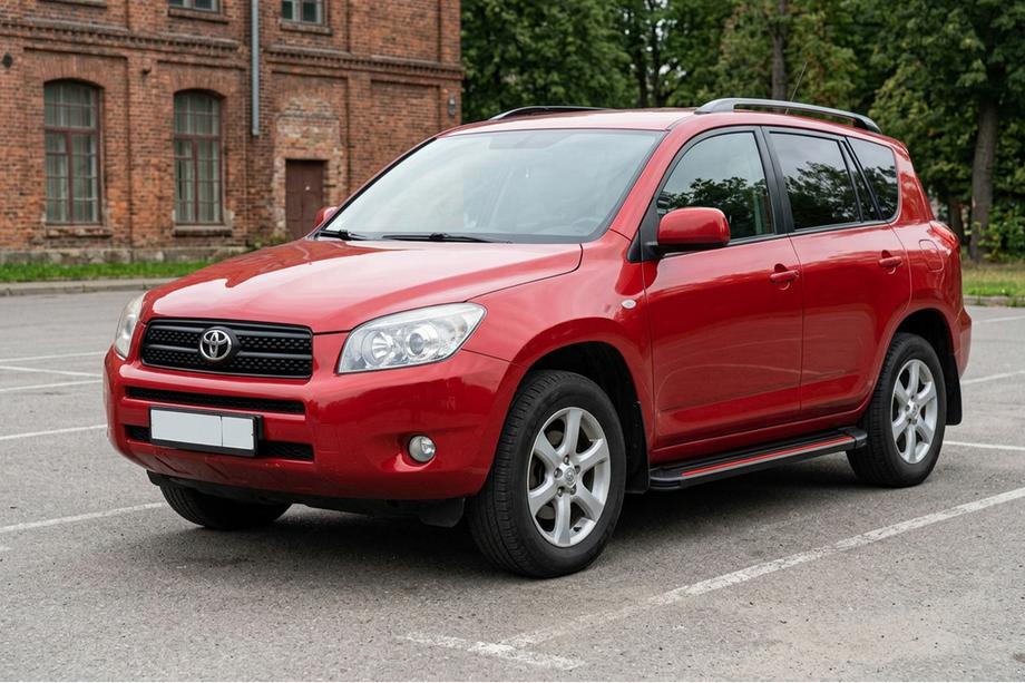 Toyota Rav 4 2006-2013 Praguri Laterale Maya Red (2 buc, Aluminiu) Foto 1
